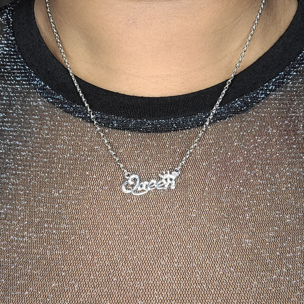 Queen Emblem Necklace